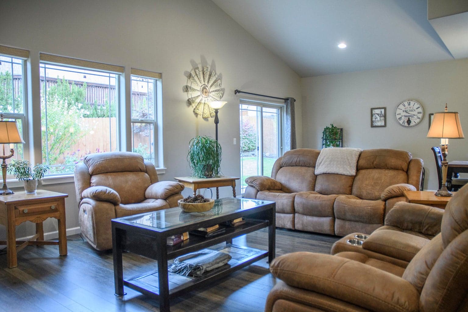 Great Room and slider to back patio