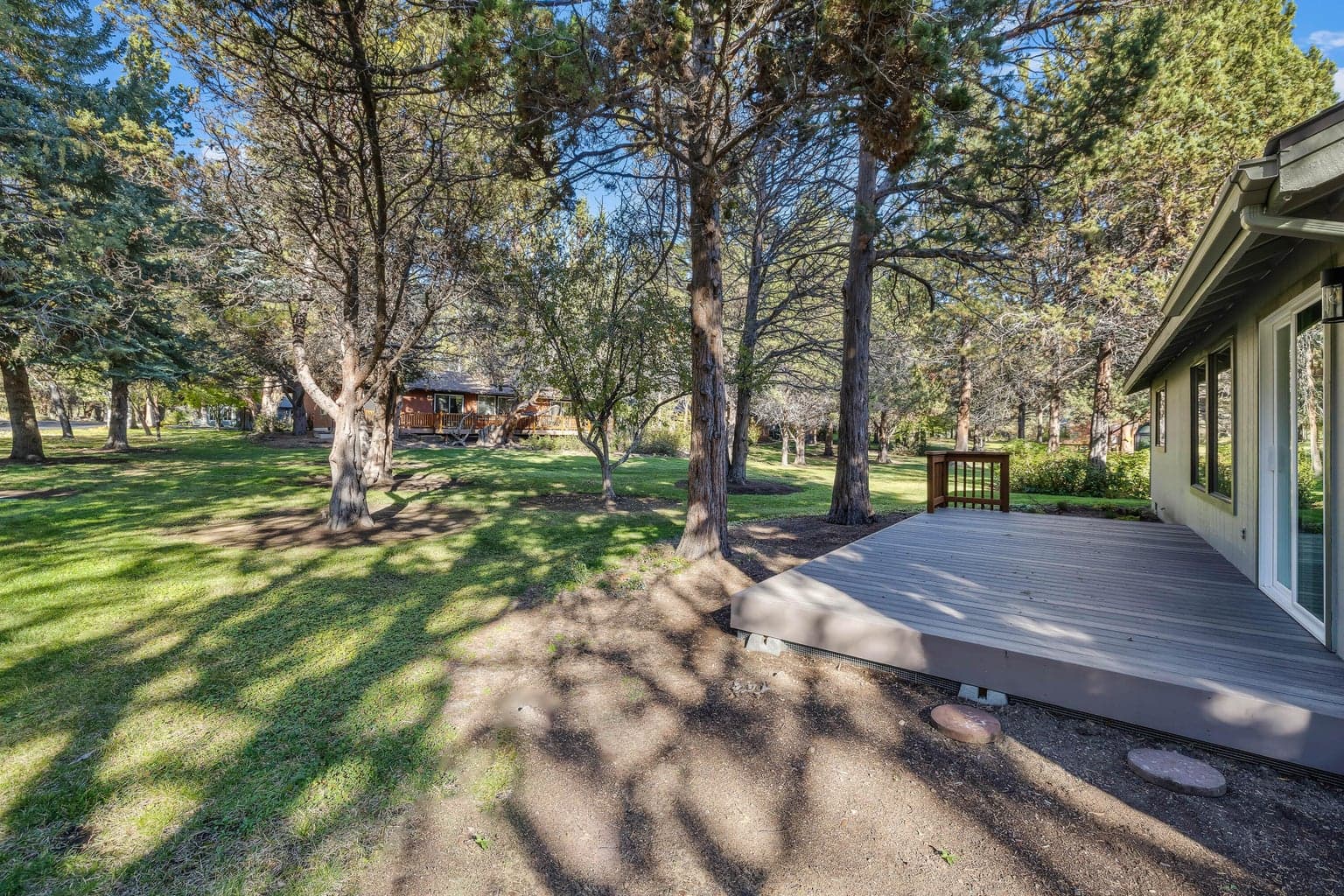 Back deck and back yard area.