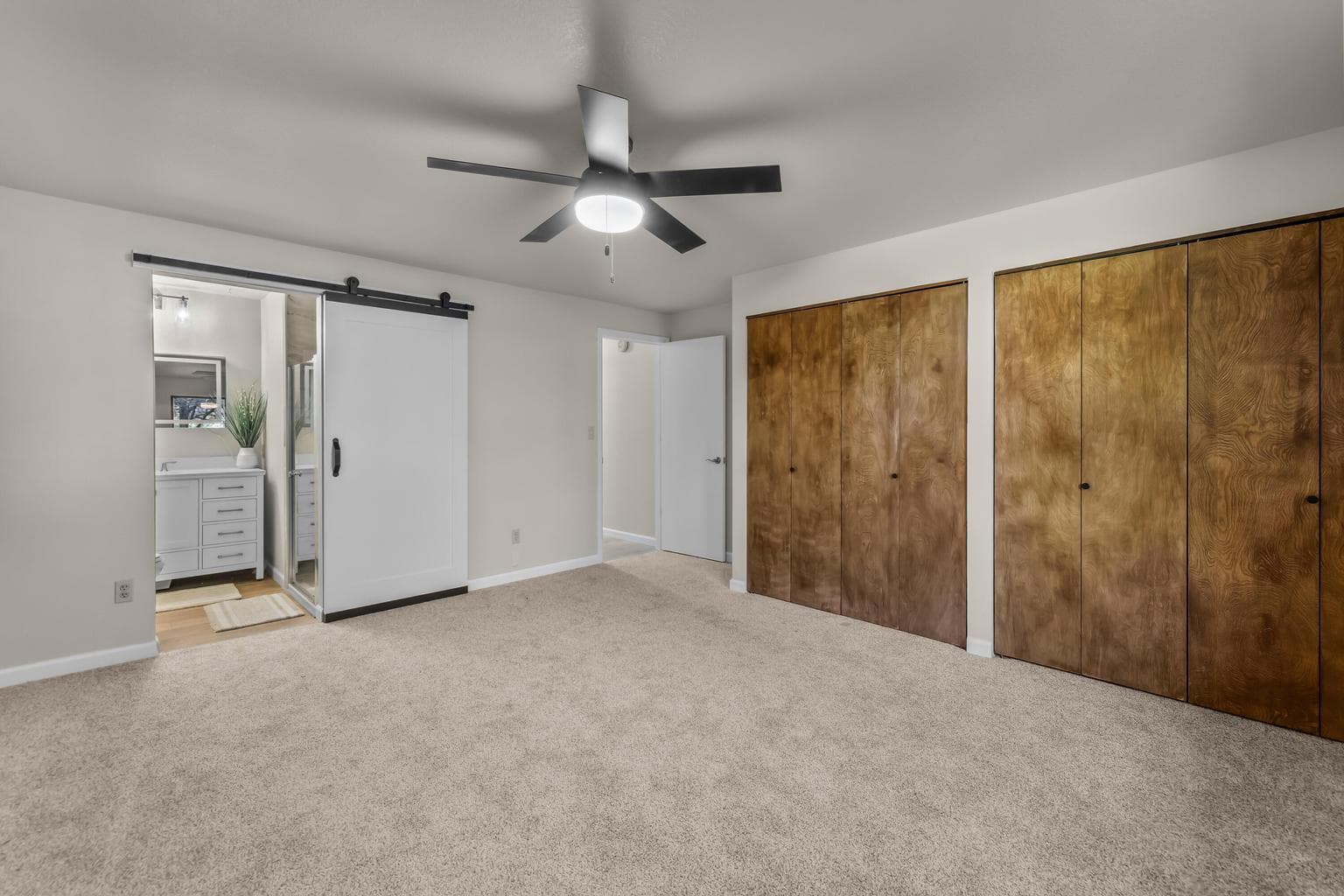 Master bedroom with another view.