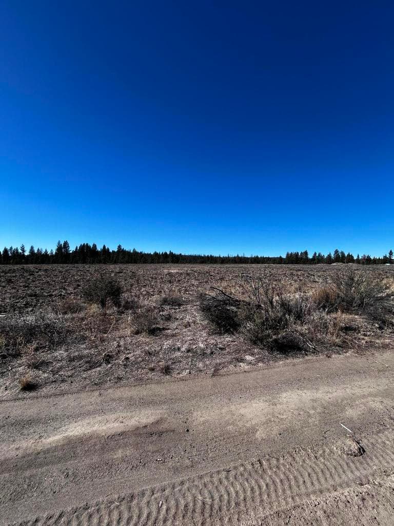 View across road from lot