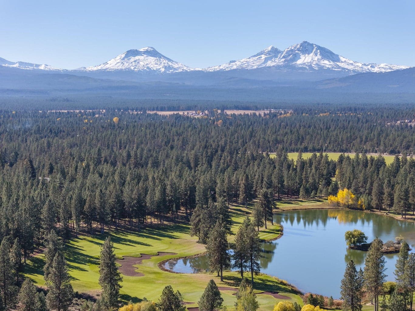 Golf course with views
