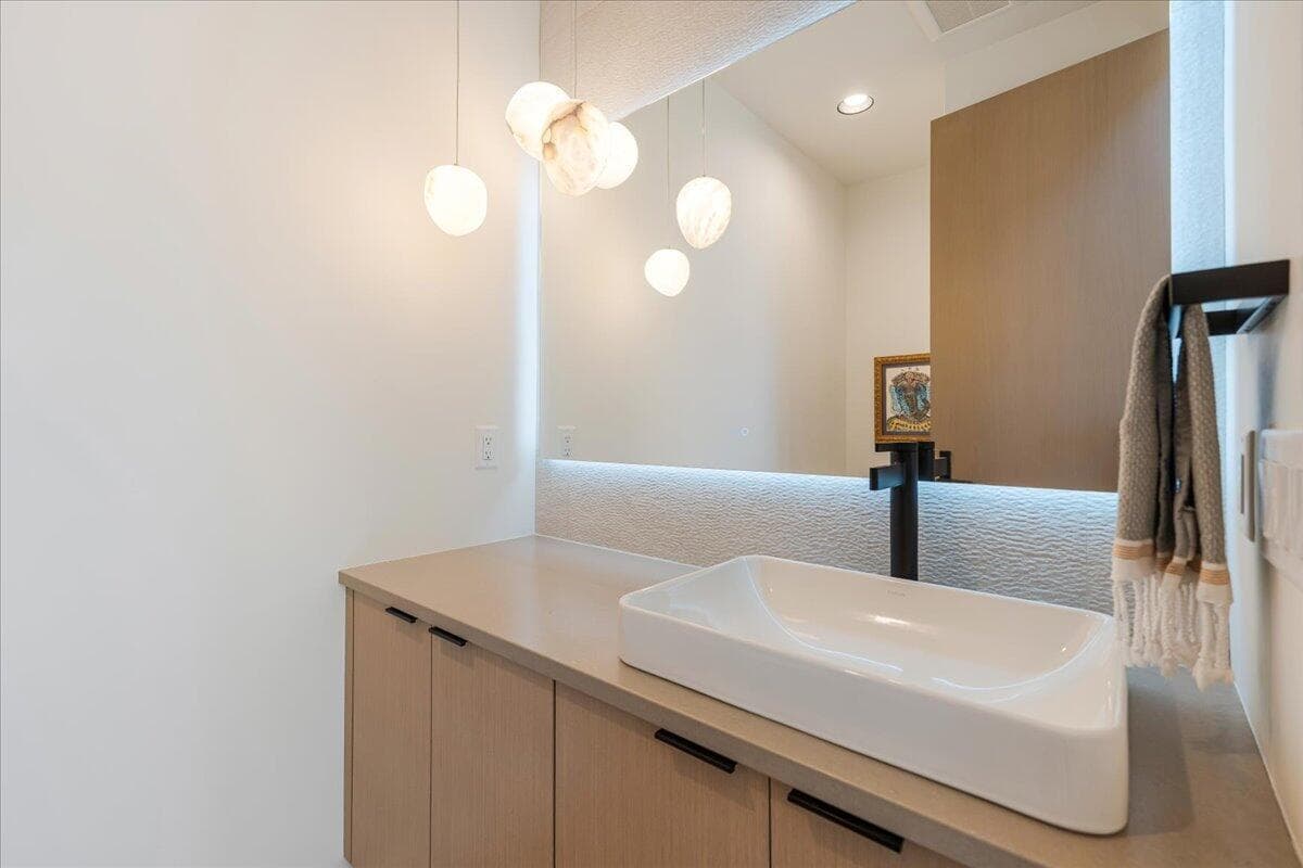 1/2 bath on main level.
