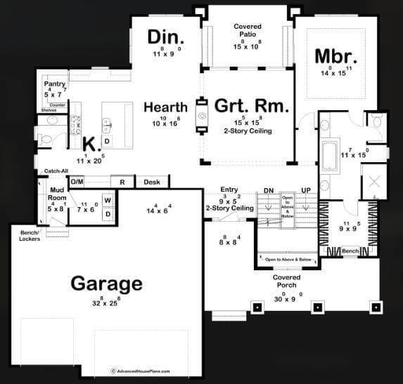 main level floor plan