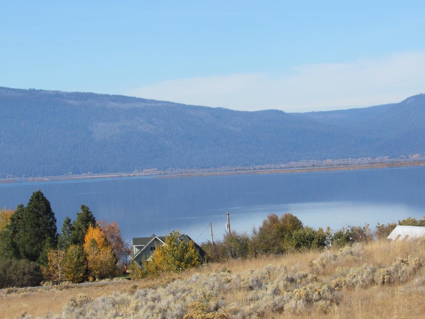 Looking NW at Agency Lake, imagine the sunsets!