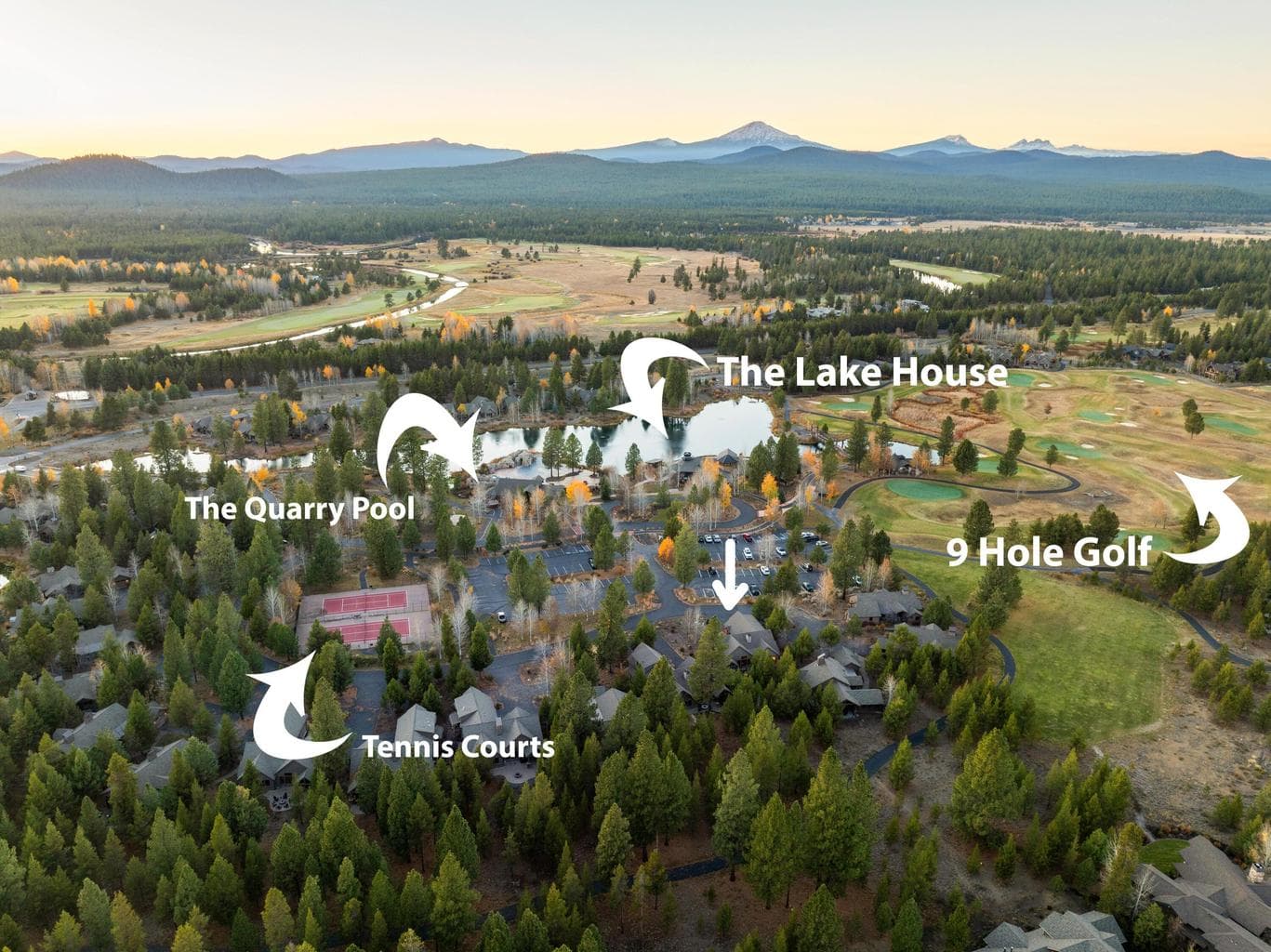 Located steps from community amenities including the Quarry pool, Caldera Links golf and Lake House!