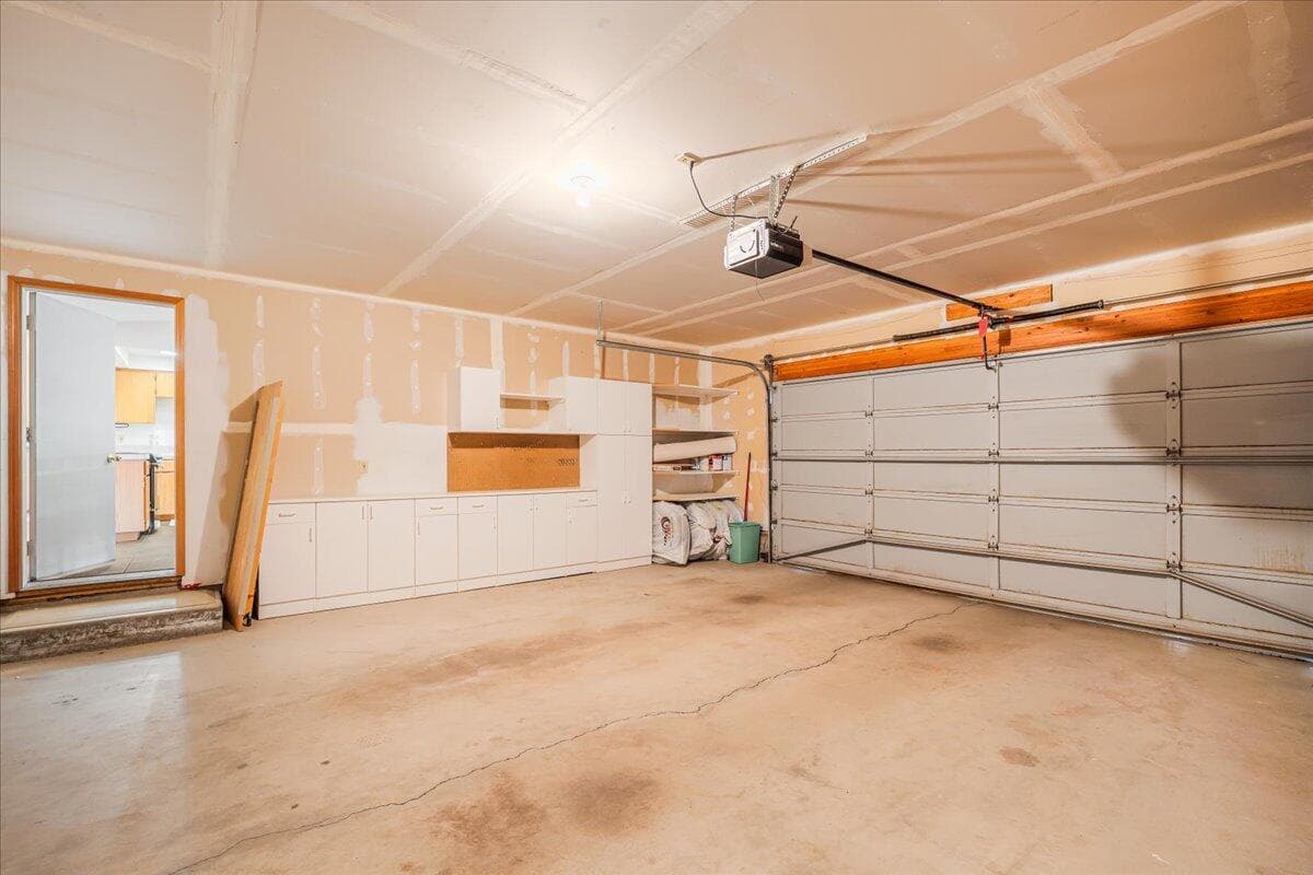 2-car garage with built-ins