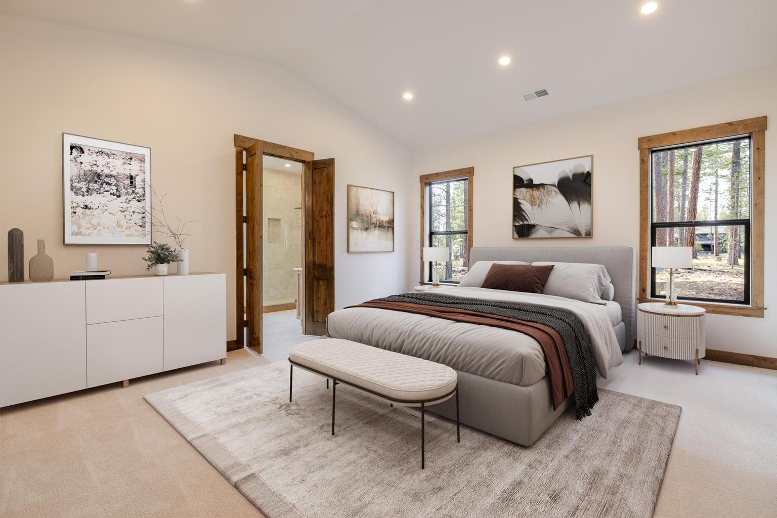 Primary Bedroom - virtual staging