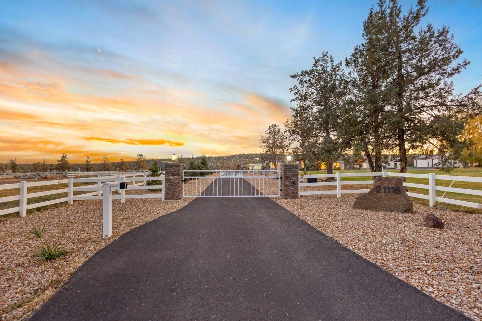 Gated front entrance