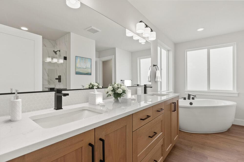 Virtual staging in actual home