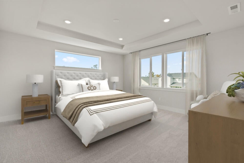 Virtual staging in actual home