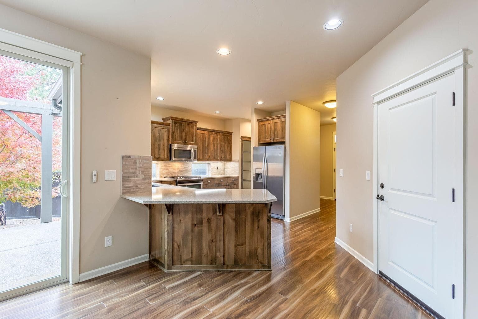 Kitchen Opens to Dining Area