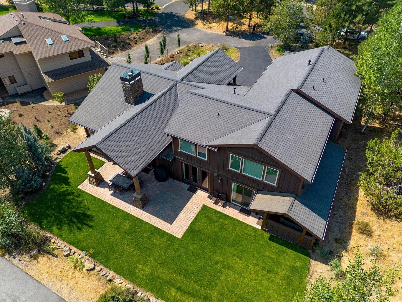 Great yard for bocce ball and cornhole