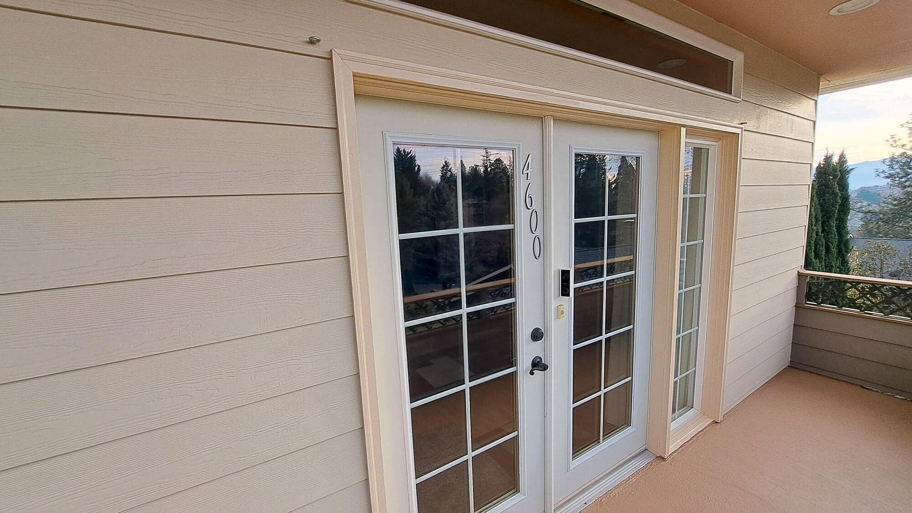 Front door to main home at 4600
