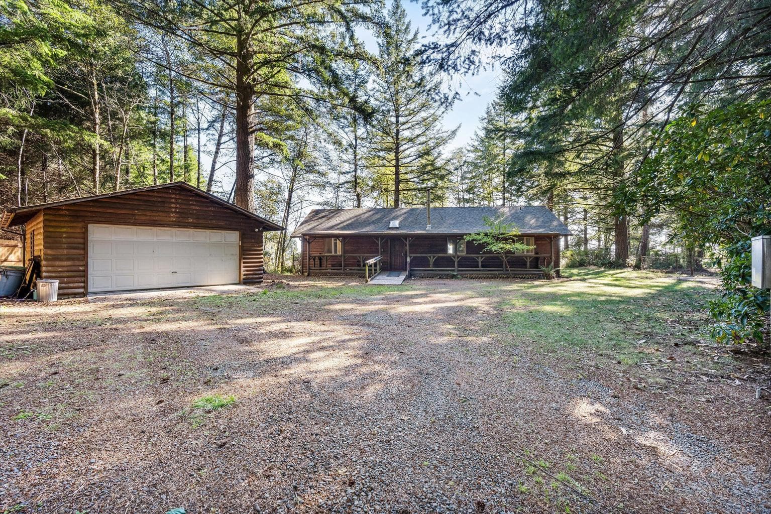 Home and detached garage