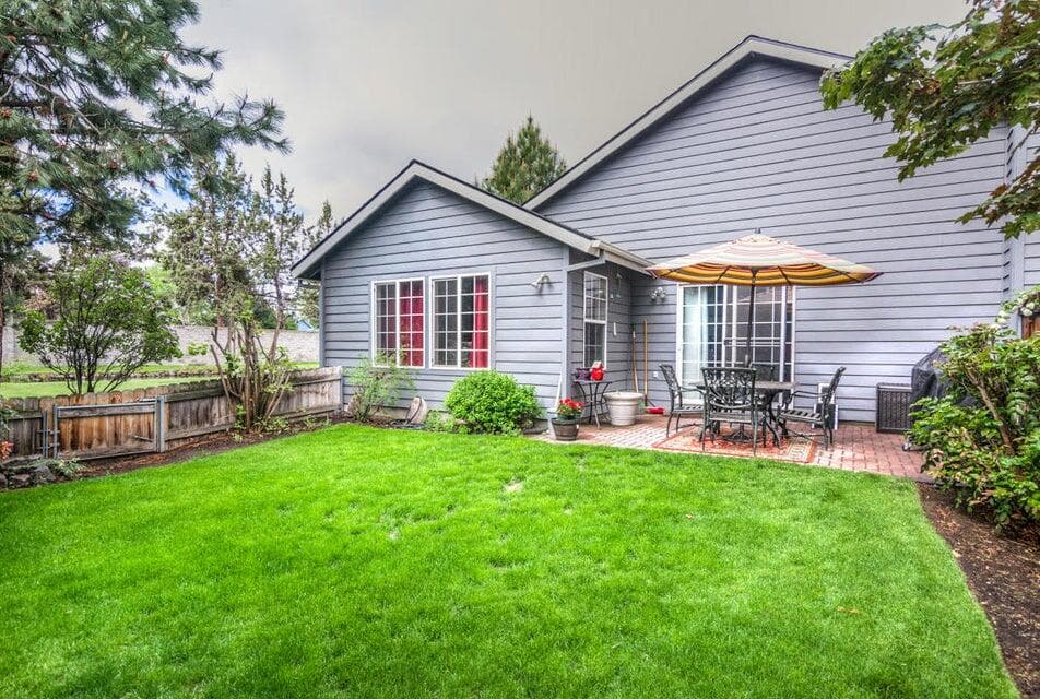 Rear deck off the kitchen and dining room for outdoor dining