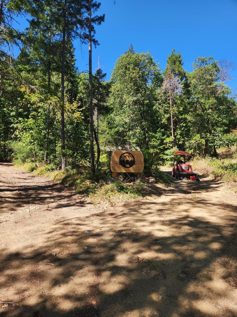 entrance to homesite