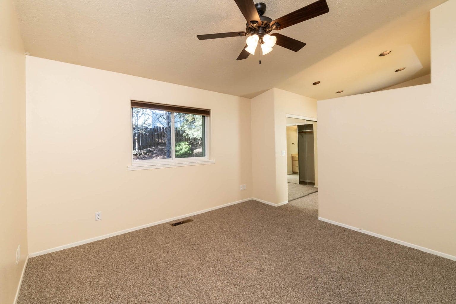Primary Bedroom with new carpet