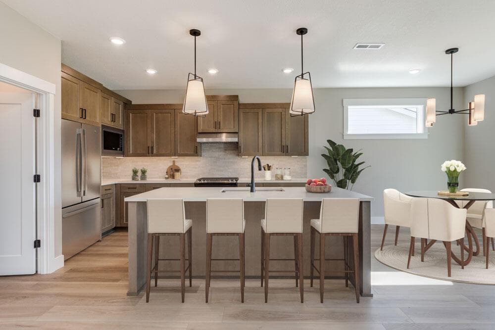 Kitchen. Sample photo, specs, design selections, and standards vary. Upgrades present.