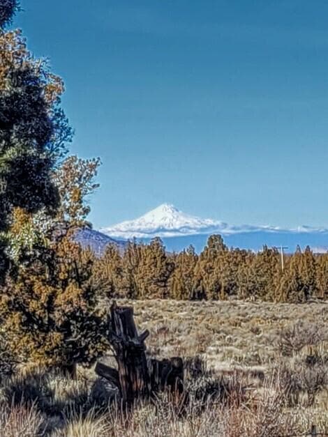 Cascade Mountain views overlooking BLM land with expansive open space and natural landscape