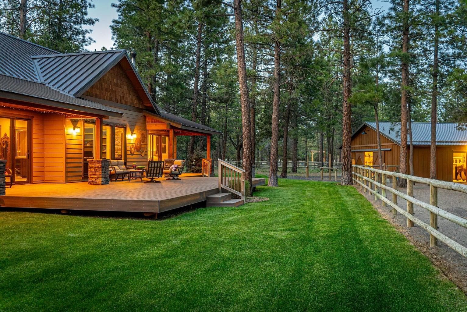 View your horses from every room in the house!