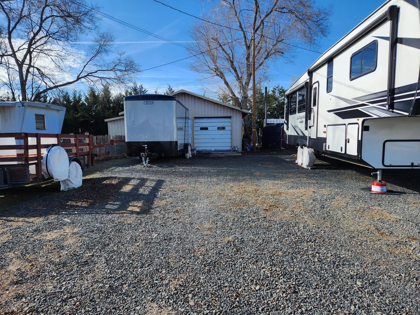 Driveway of main home