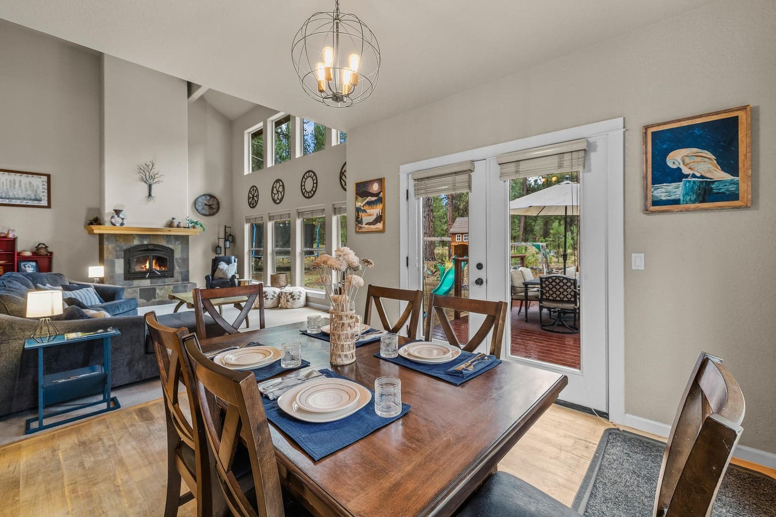 Dining area with tons of natural light