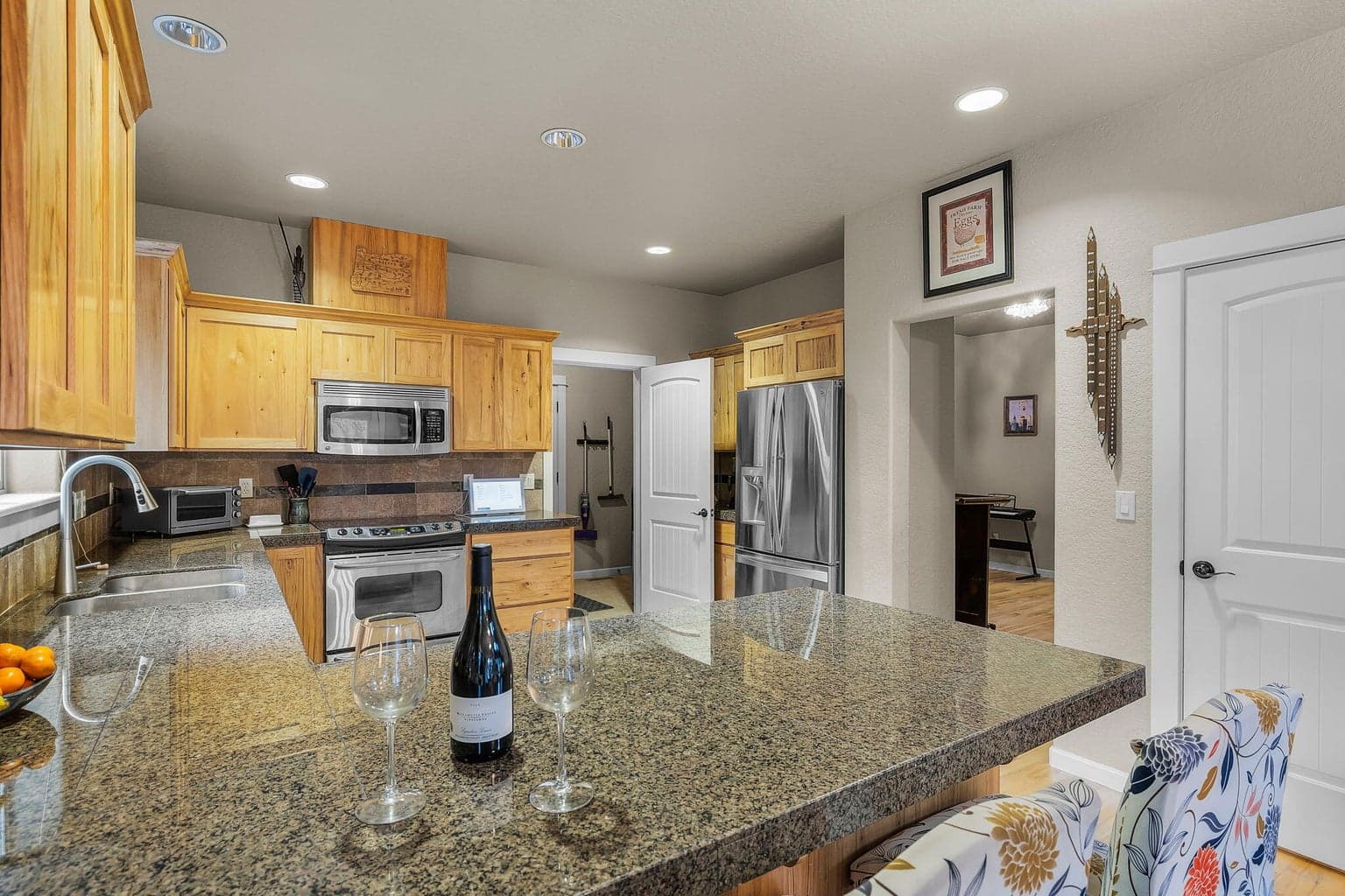 Kitchen with large pantry