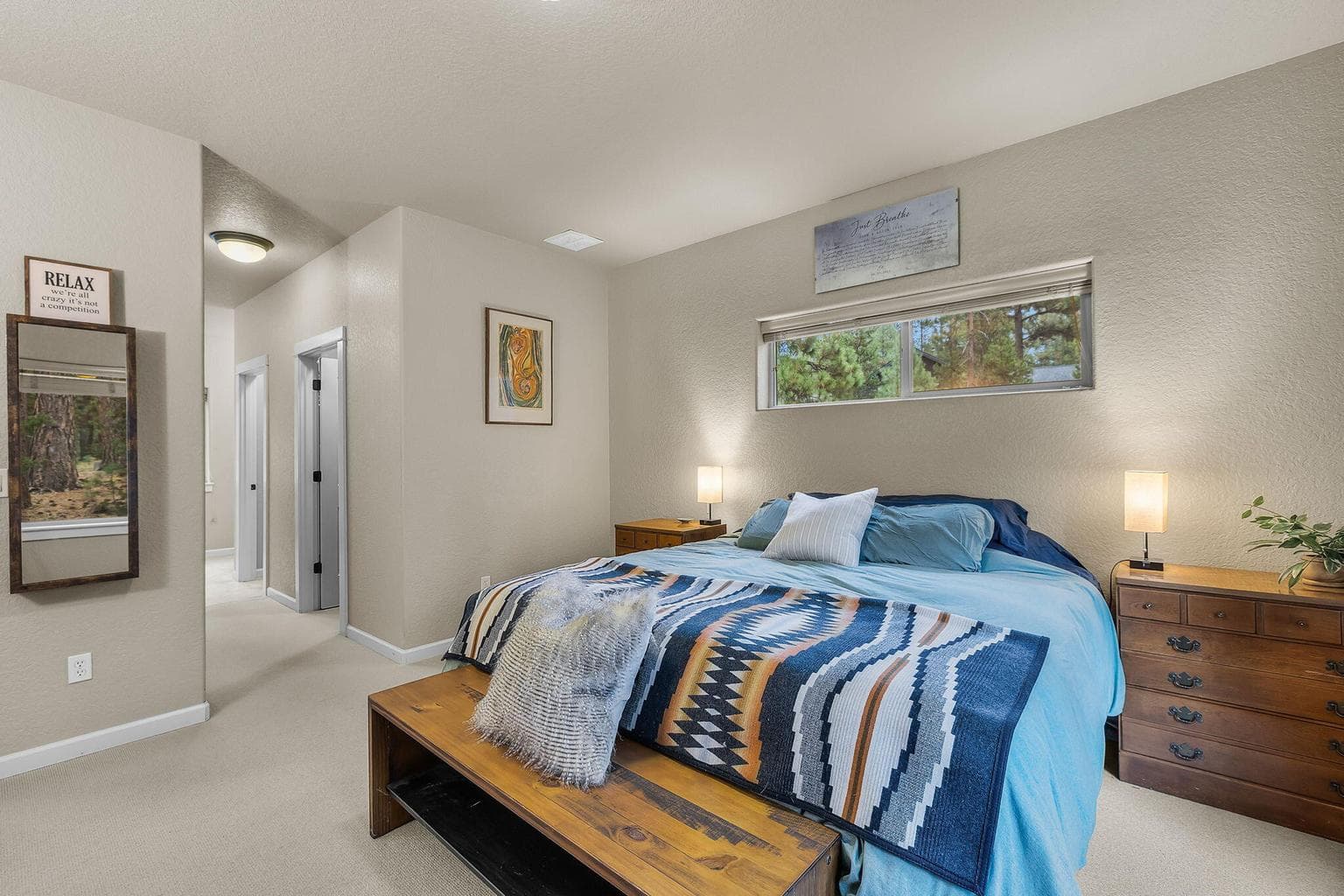 Main level primary suite