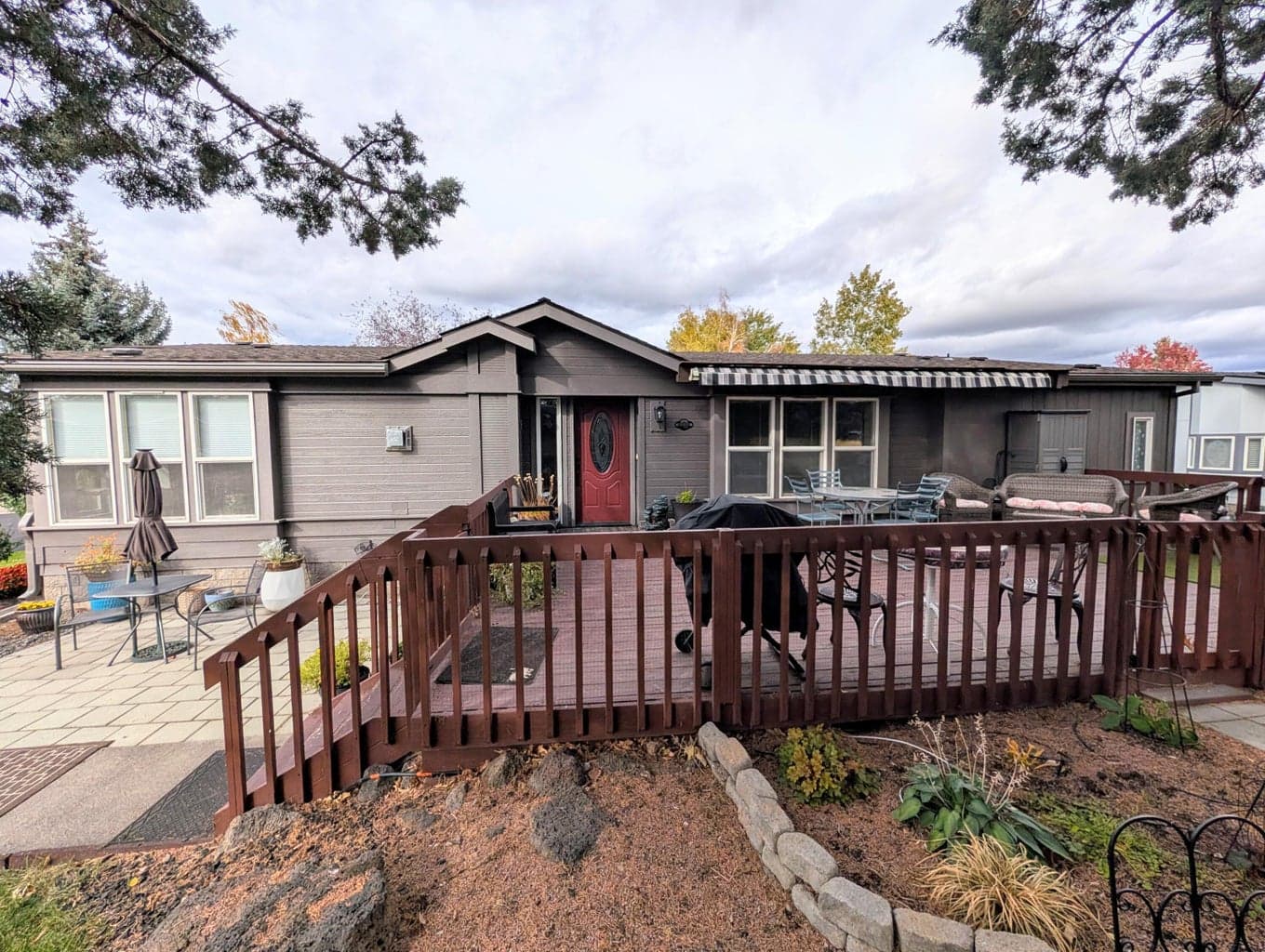 Large enclosed deck