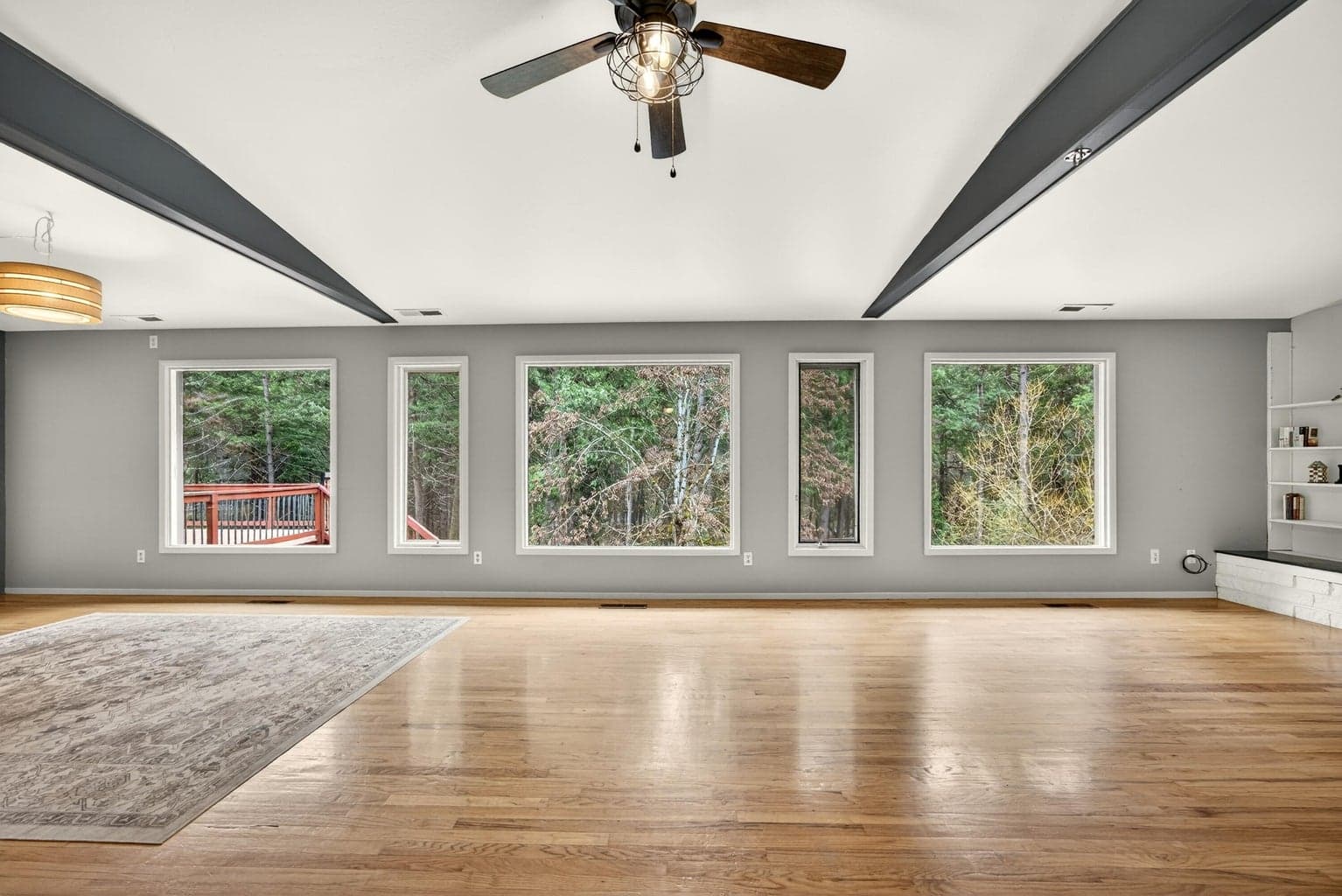 Abundance of windows brings the outdoors in.