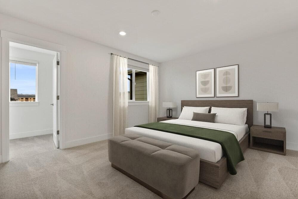 Virtually staged photo of actual home.