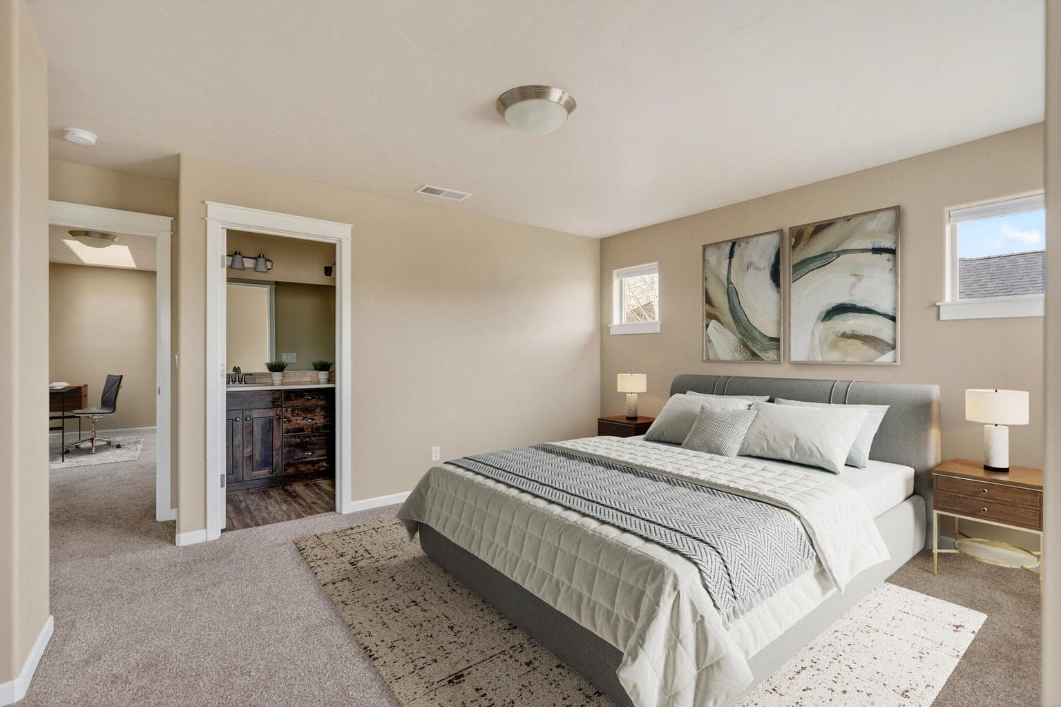 Primary Suite-Virtually Staged