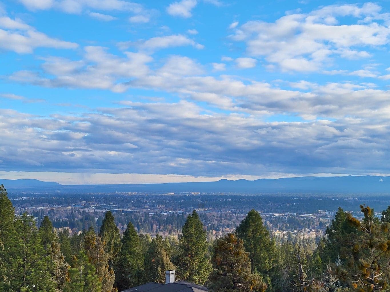 Truly panoramic views from Pilot Butte to Newberry Caldera with Old Mill center stage!