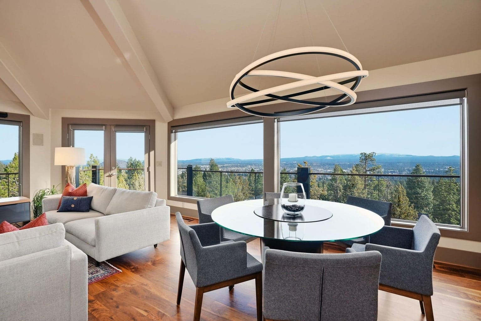 As you come through the front door you immediately take in the phenomenal views with these oversized windows in the great room and kitchen