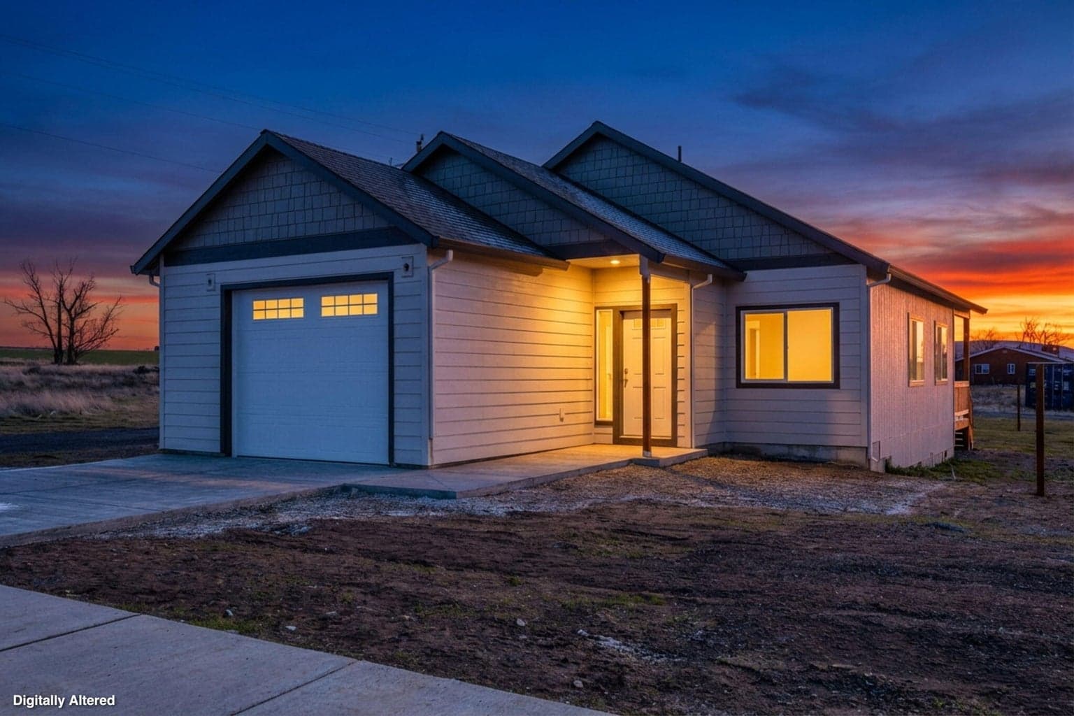 Welcome to this beautiful new construction home featuring modern design, a spacious driveway, and a two-car garage.