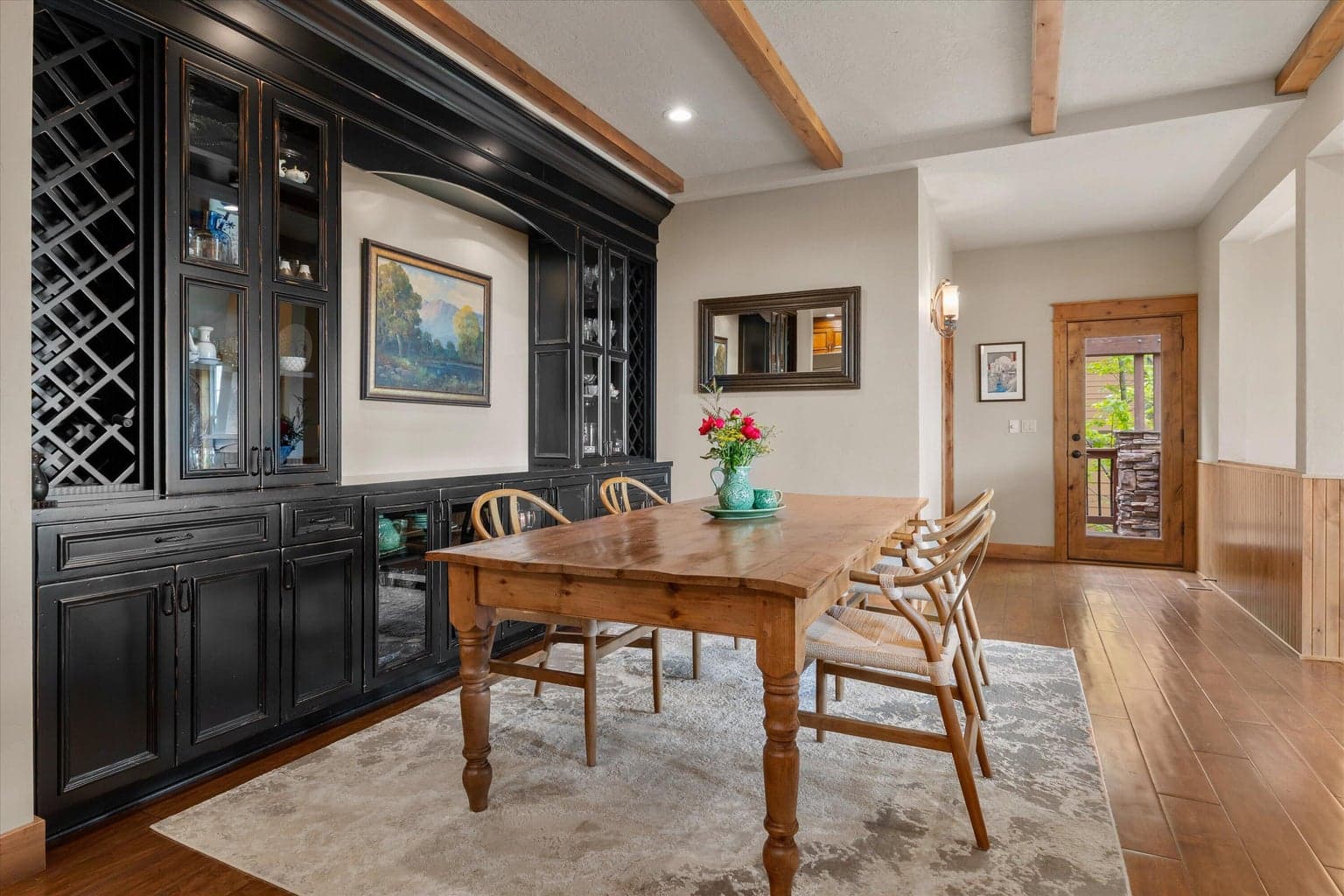Custom built in Dining cabinetry