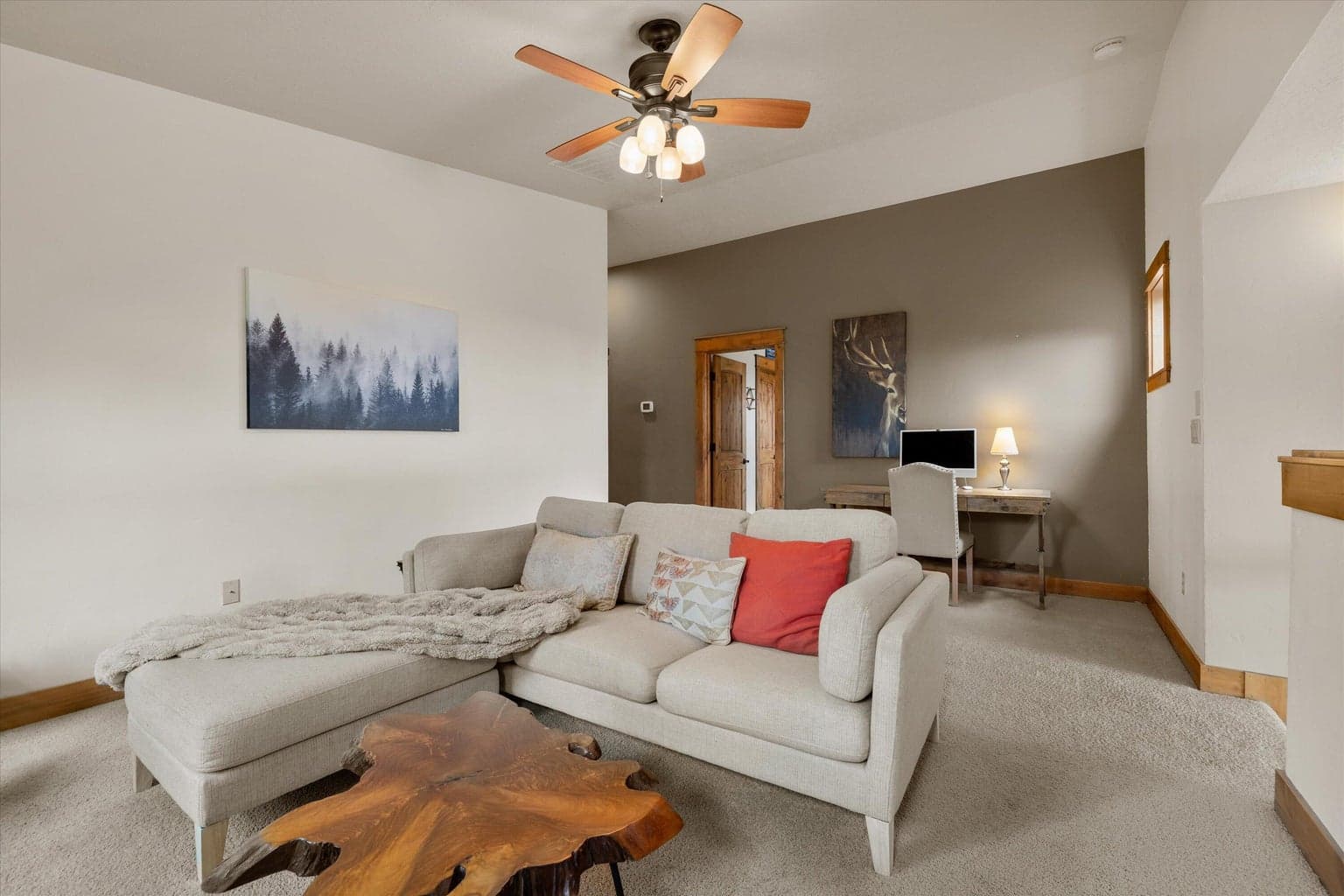 Upstairs loft area