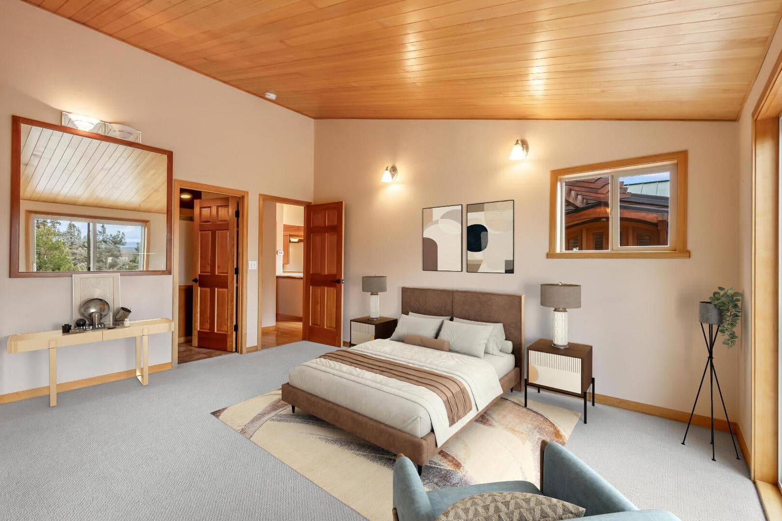 Main level primary bedroom