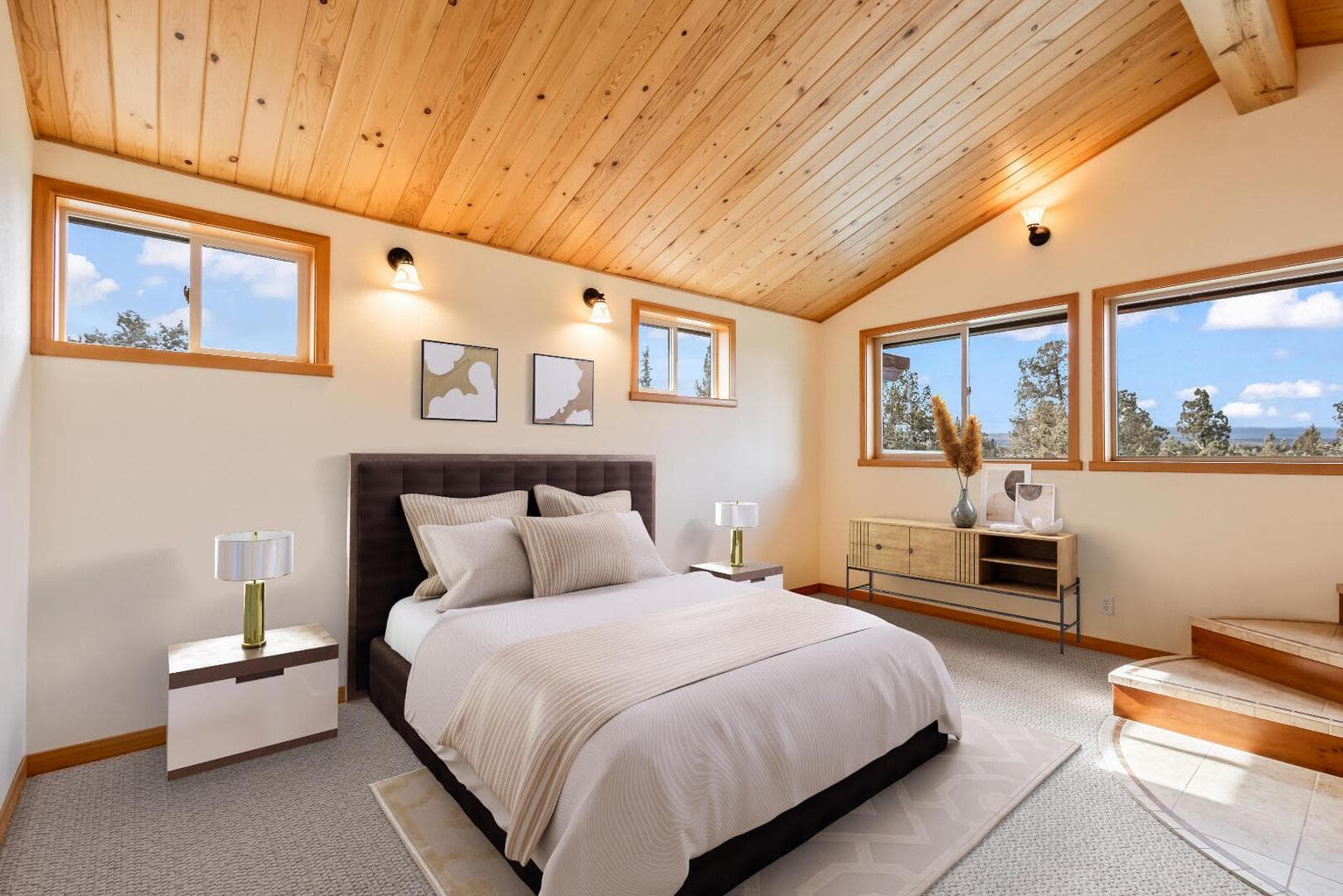 Upstairs primary bedroom suite
