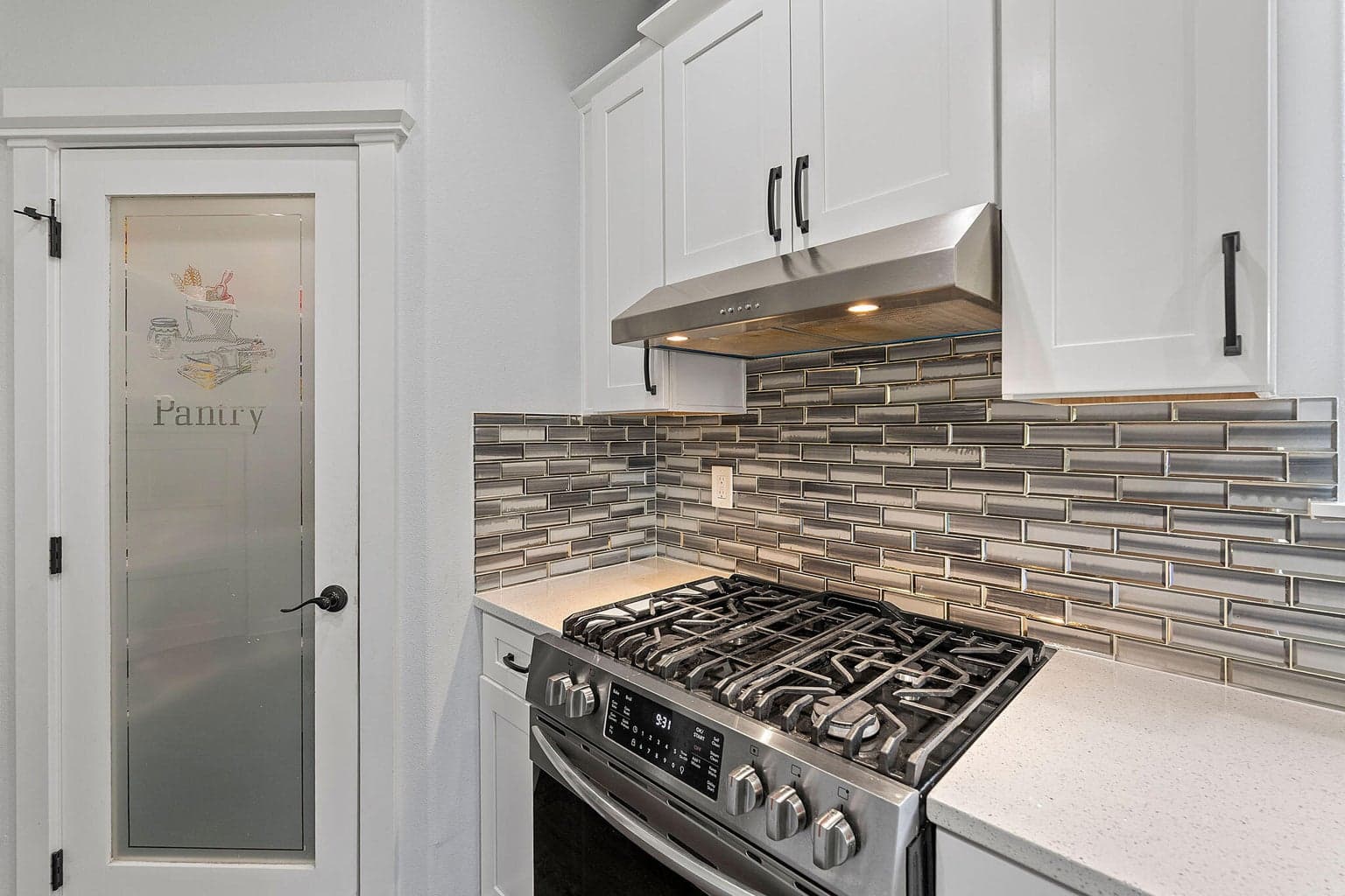 Kitchen with pantry