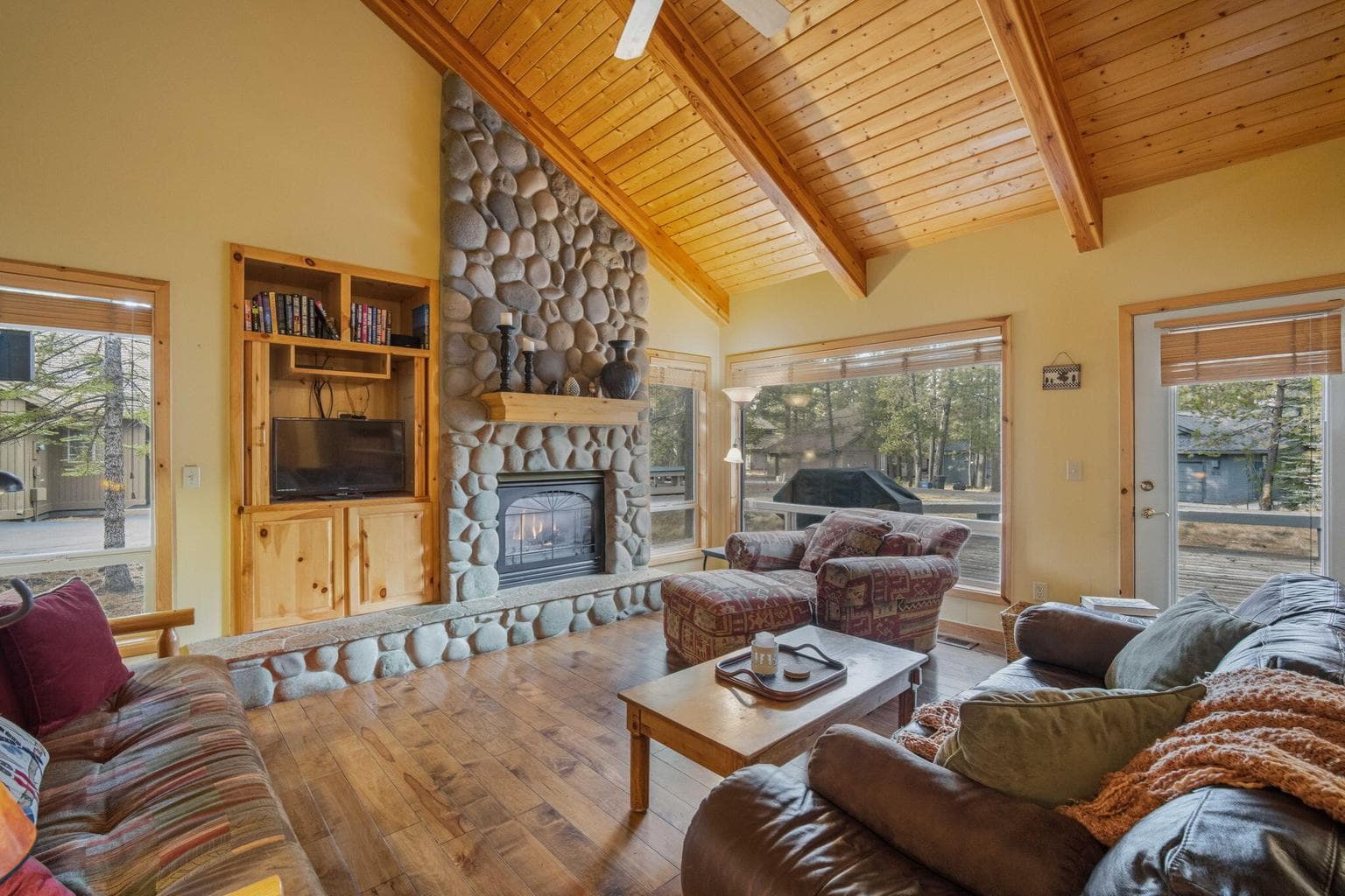 Light and bright with a stunning combination of woods.