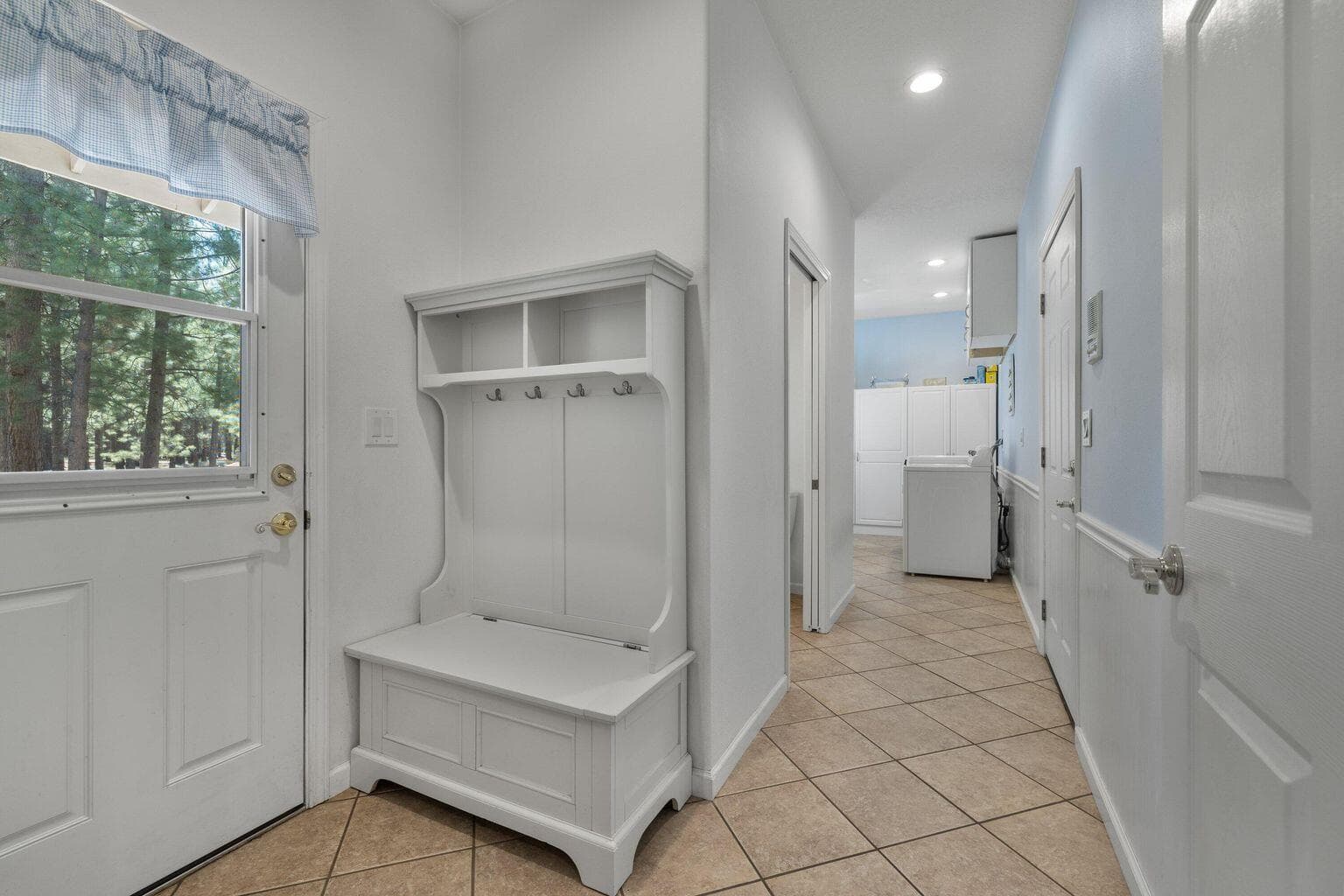 Mud room entry from deck