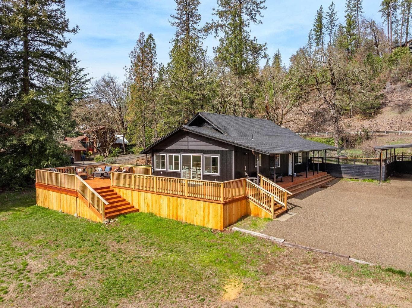 Expansive decks for entertaining, dining or relaxing.