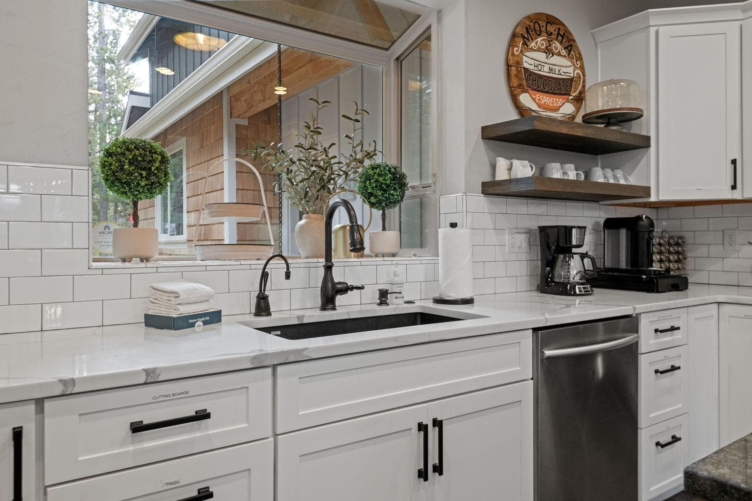 Luxury updated finishes includes a full walk-in pantry