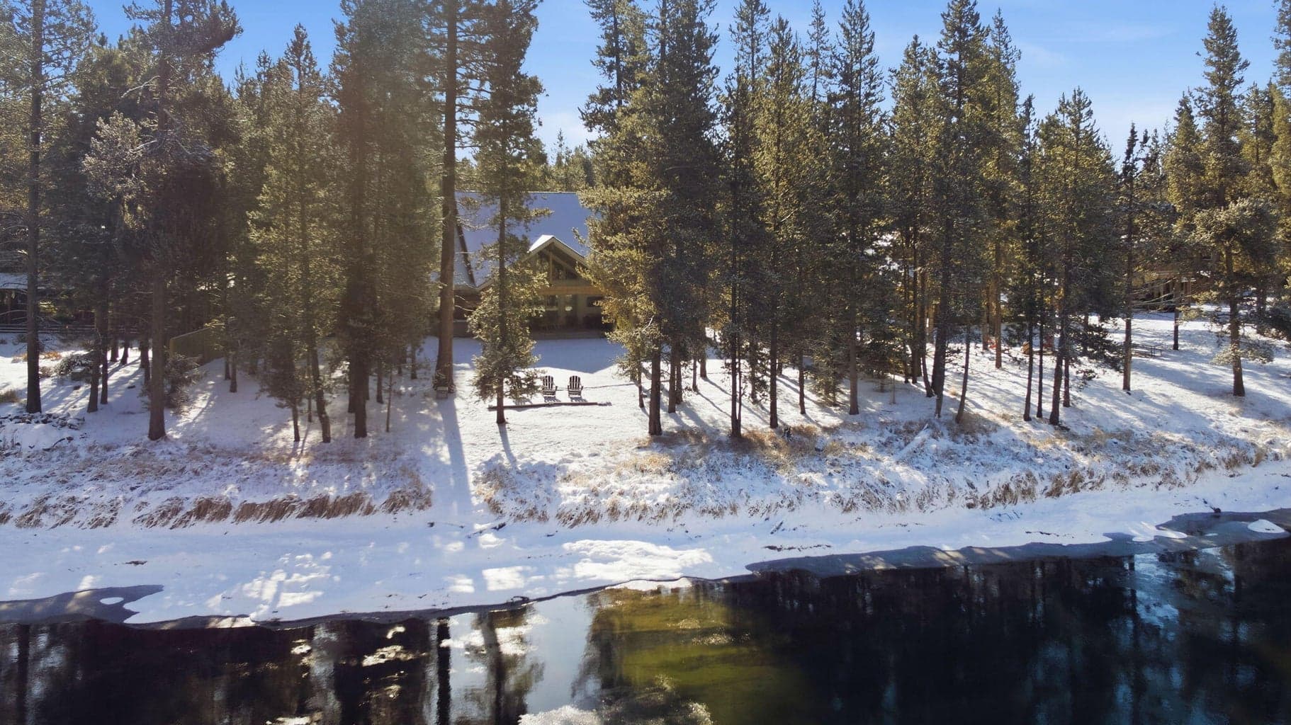 Nestled in the trees for the winter.....