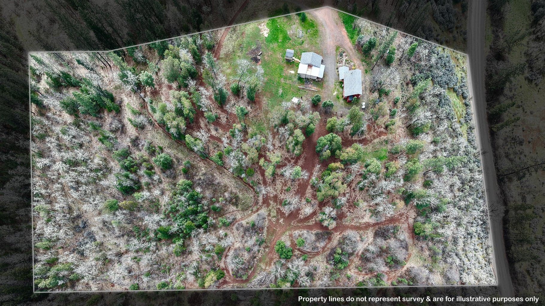 Property lines are approx. and for illustrative purposes only.