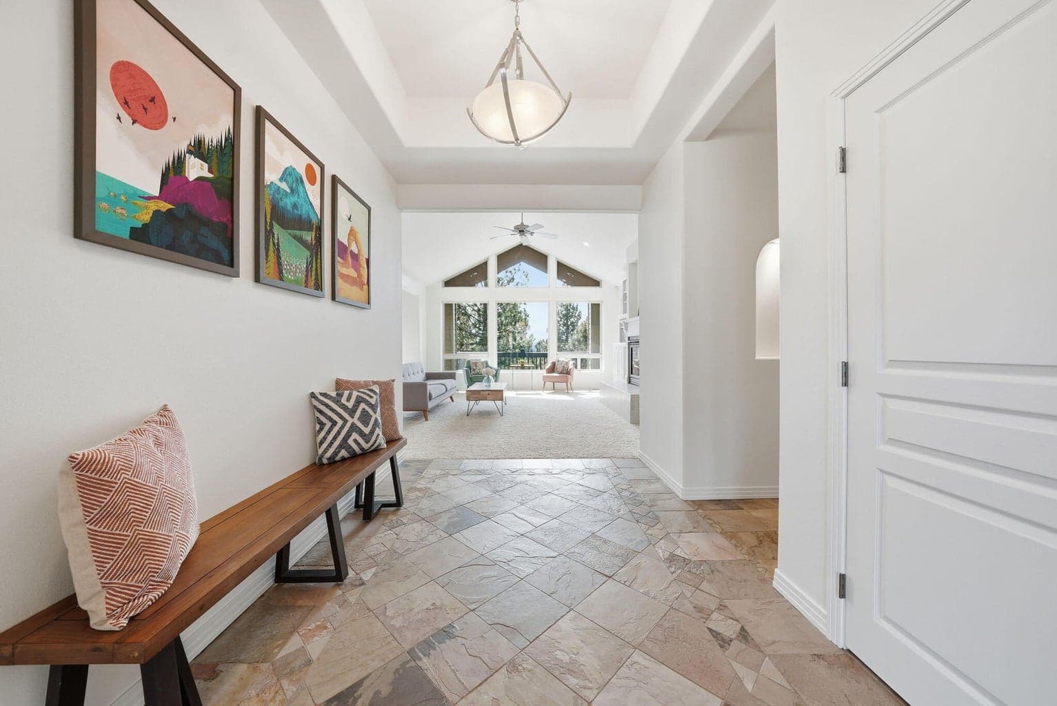 Welcoming light-filled Foyer, you’ll be wowed by the views as soon as you step foot inside the home!