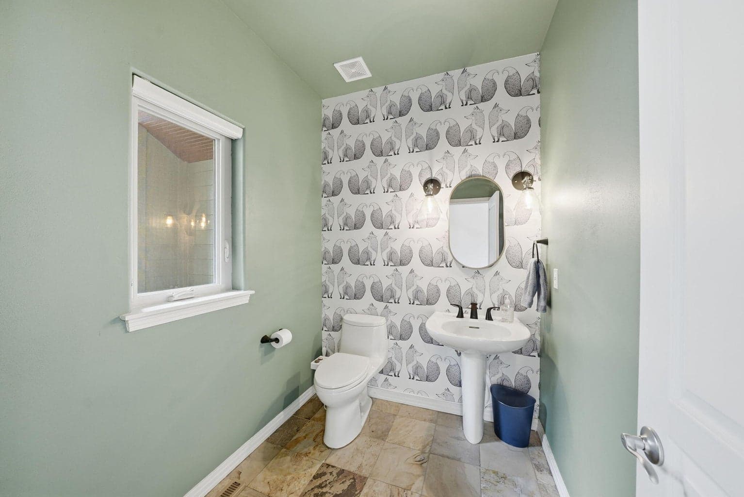Powder Bathroom off foyer