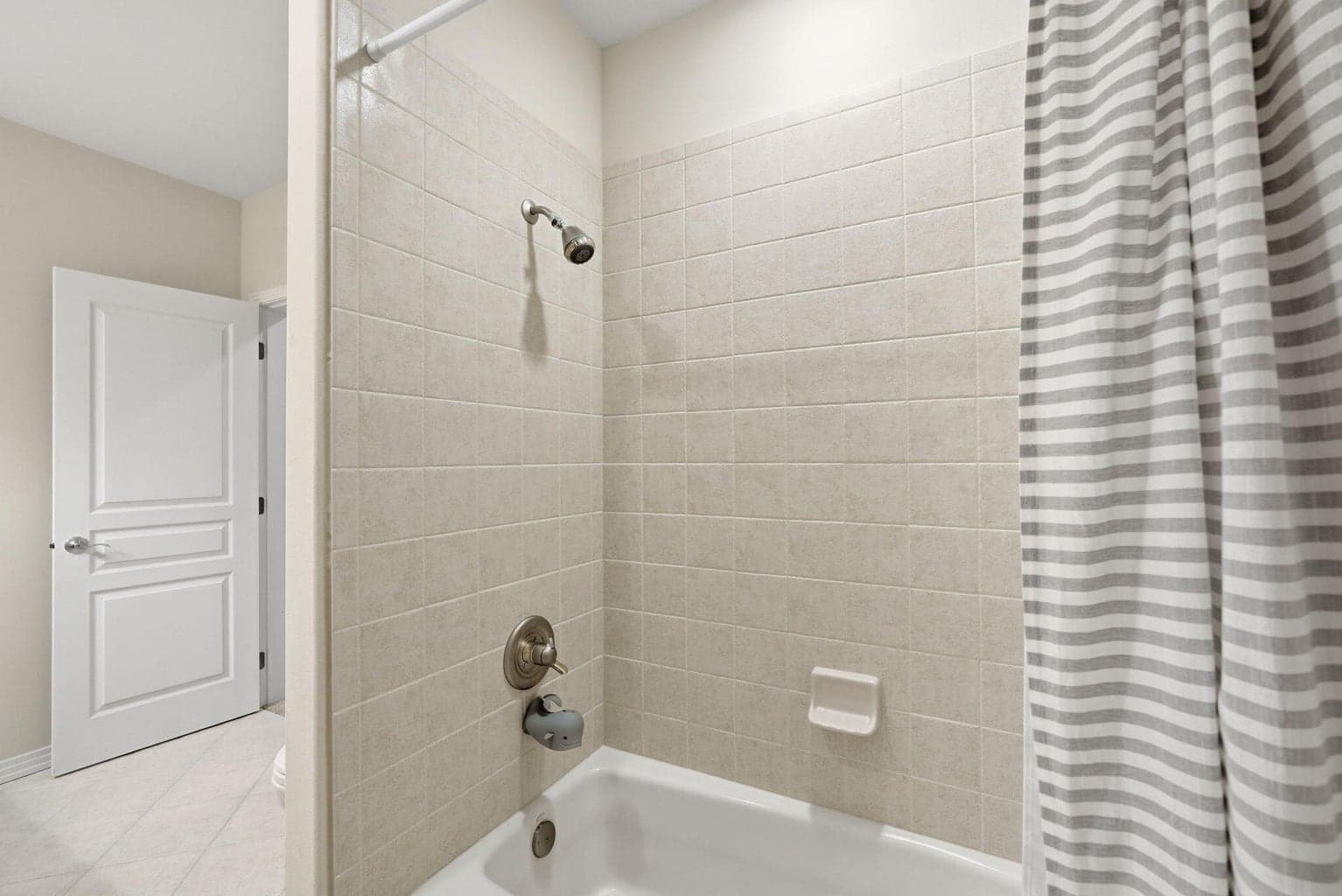 Fully tiled shower