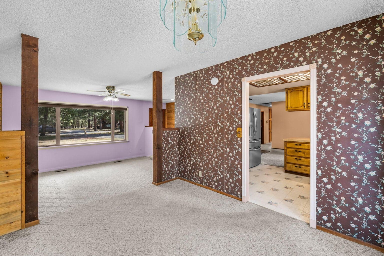 With tons of natural light, this is a good gathering space.